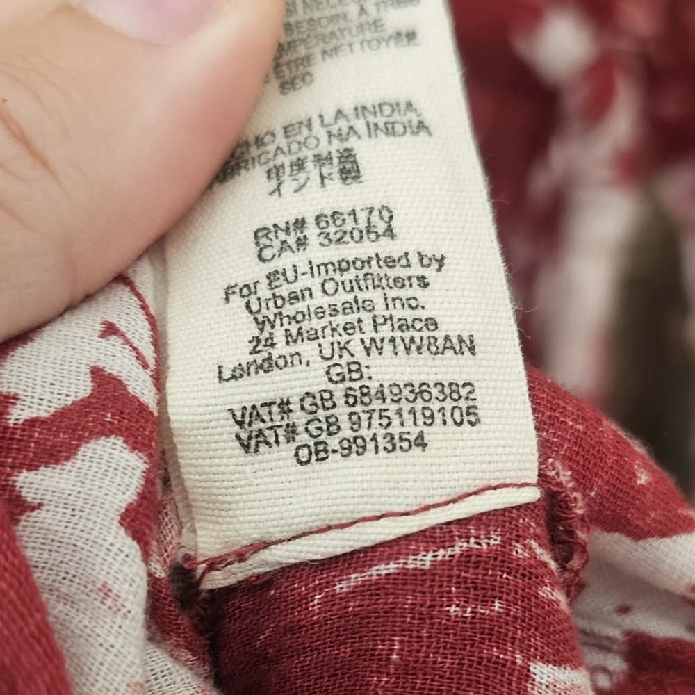 Free People Lille Tropical Printed Cutouts Rasberry Tie Maxi Dress Small $128 XS - Picture 13 of 14